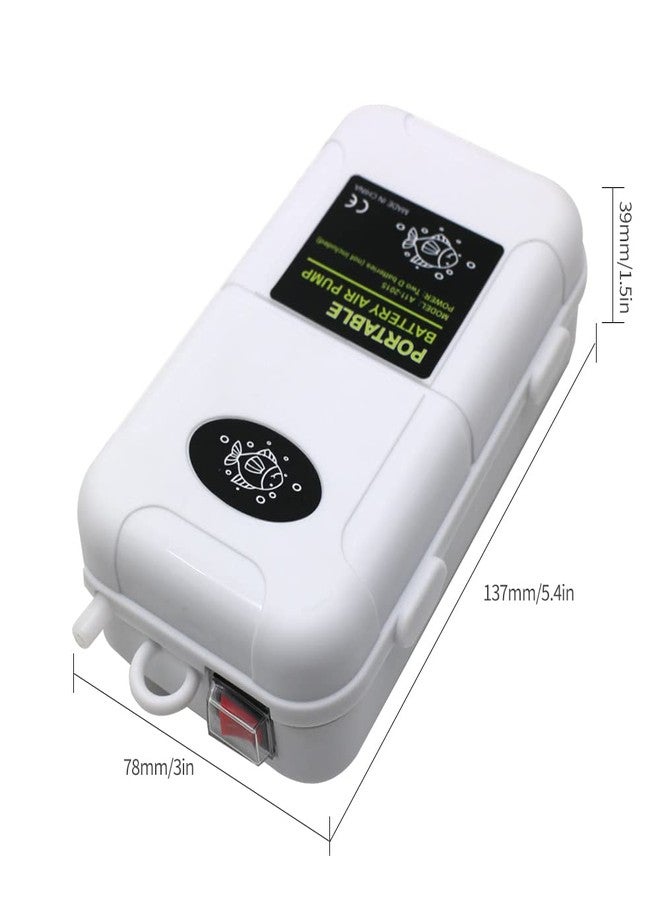 HUIXHAO Portable Air Pump, Aquarium Air Pump, Aeration Up to 6 Gallons, Fish Tank Air Bubble Aerator for Fish Tank, Fishing Etc - Image 3